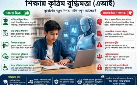 শিক্ষার নতুন সহপাঠী এআই: জ্ঞানের দুয়ার খুলছে, নাকি কমিয়ে দিচ্ছে চিন্তার শক্তি?
