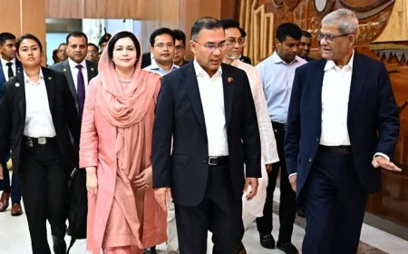 প্রথম সরকারি বিদেশ সফর শেষে দেশে ফিরেছেন প্রধানমন্ত্রী