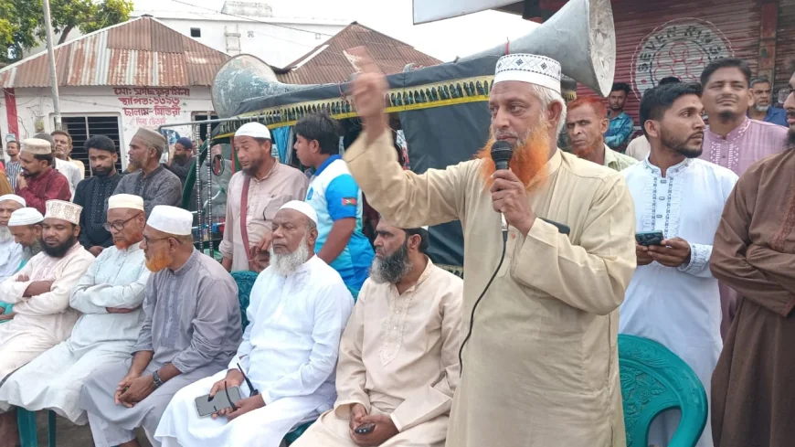 নড়াইলের নলদী ইউপি চেয়ারম্যানের ওপর হামলার প্রতিবাদে বিক্ষোভ মিছিল ও সমাবেশ অনুষ্ঠিত