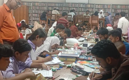 নড়াইলে জুলাই গণঅভ্যুত্থান দিবস উপলক্ষে আবৃত্তি, রচনা ও চিত্রাঙ্কন প্রতিযোগিতা অনুষ্ঠিত