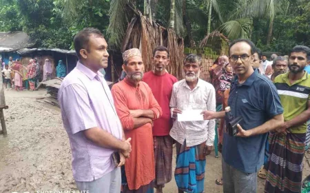 নড়াইলে ধর্ষণ ও হত্যার ঘটনার শিকার  শিশুকন্যা জান্নাতুল এর পরিবারকে আর্থিক সহযোগিতা প্রদান