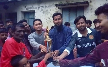 নড়াইলে চার দলীয় ফুটবল টুর্নামেন্ট অনুষ্ঠিত