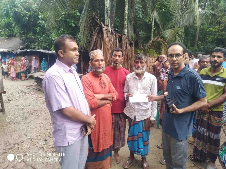 নড়াইলে ধর্ষণ ও হত্যার ঘটনার শিকার  শিশুকন্যা জান্নাতুল এর পরিবারকে আর্থিক সহযোগিতা প্রদান