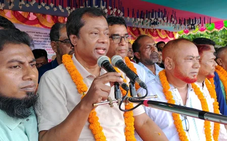 জেলা বিএনপির সভাপতি ও  নড়াইল-১ আসনের এমপিসহ ৬ নেতাকে লোহাগড়ায় গণ সংবর্ধনা