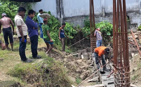 নড়াইল সরকারি বালক বিদ্যালয়ের নির্মাণ কাজ পুনরায় শুরু