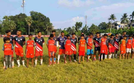 নড়াইলে মানিক মোল্যা স্মৃতি ফুটবল টুর্নামেন্টের ফাইনাল খেলা অনুষ্ঠিত 