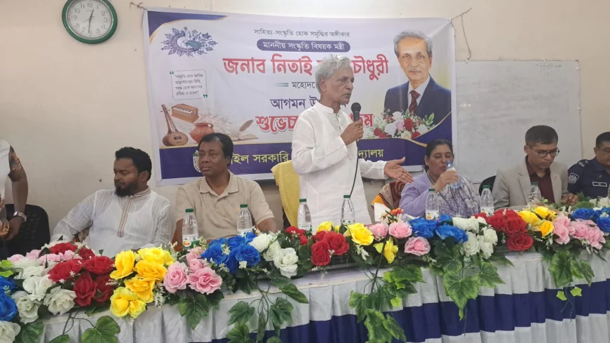 নড়াইল সরকারি বালিকা বিদ্যালয় পরিদর্শন করলেন সংস্কৃতি বিষয়ক মন্ত্রী