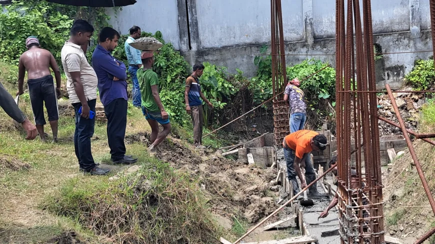 নড়াইল সরকারি বালক বিদ্যালয়ের নির্মাণ কাজ পুনরায় শুরু