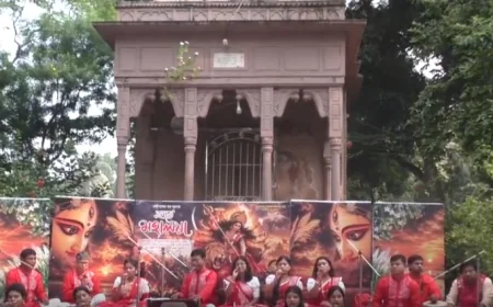 নড়াইলে নানা আয়োজনের মধ্য দিয়ে শুভ মহালয়া অনুষ্ঠিত