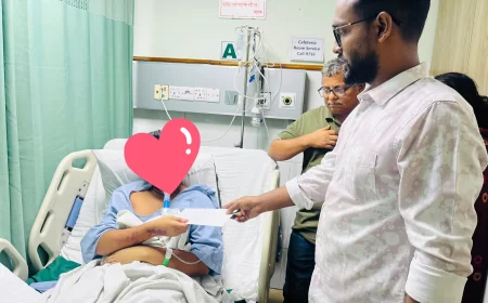 ডেঙ্গুতে আক্রান্ত জবি ছাত্রের পাশে দাড়ালেন ছাত্রদল নেতা রুমি