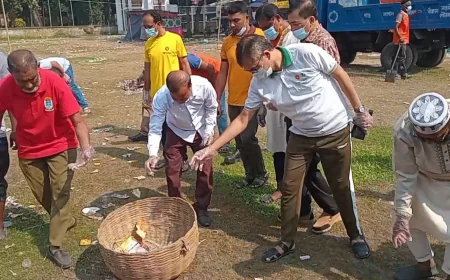 নড়াইলে পরিচ্ছন্নতা অভিযান পরিচালিত